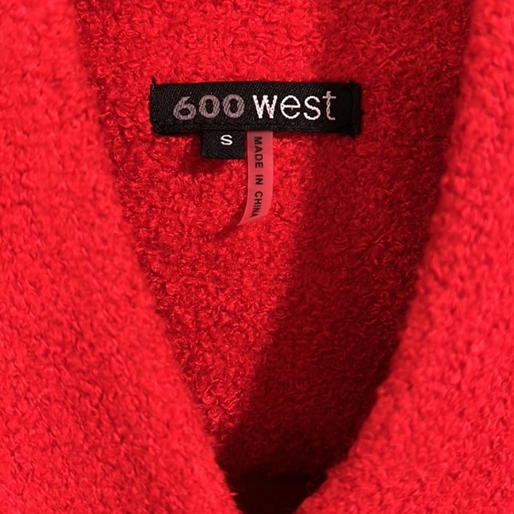 600 West - red wool coat/cape, small - Picture 3 of 8